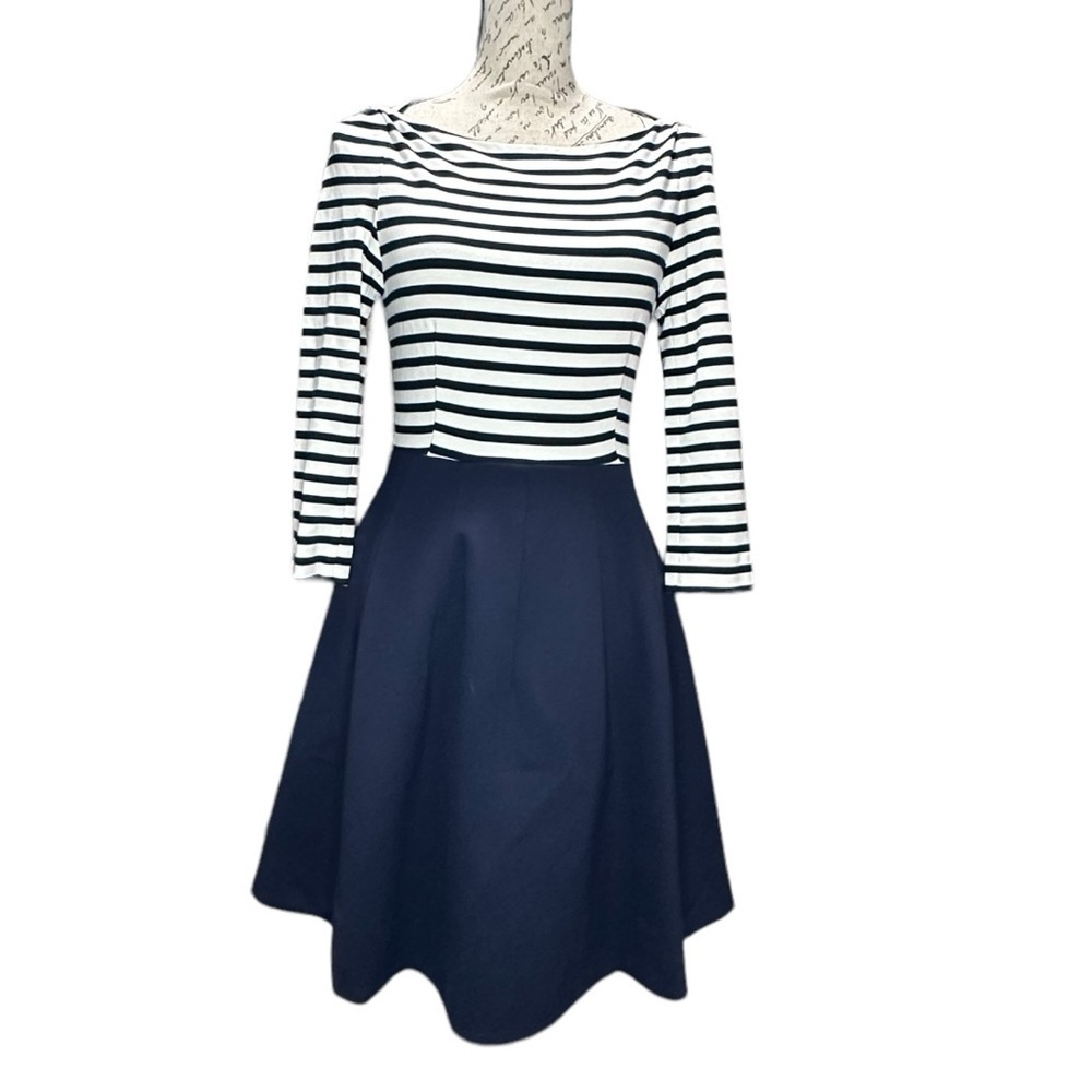 Kate Spade Navy Blue And White Stripe Selma Dress Size 0